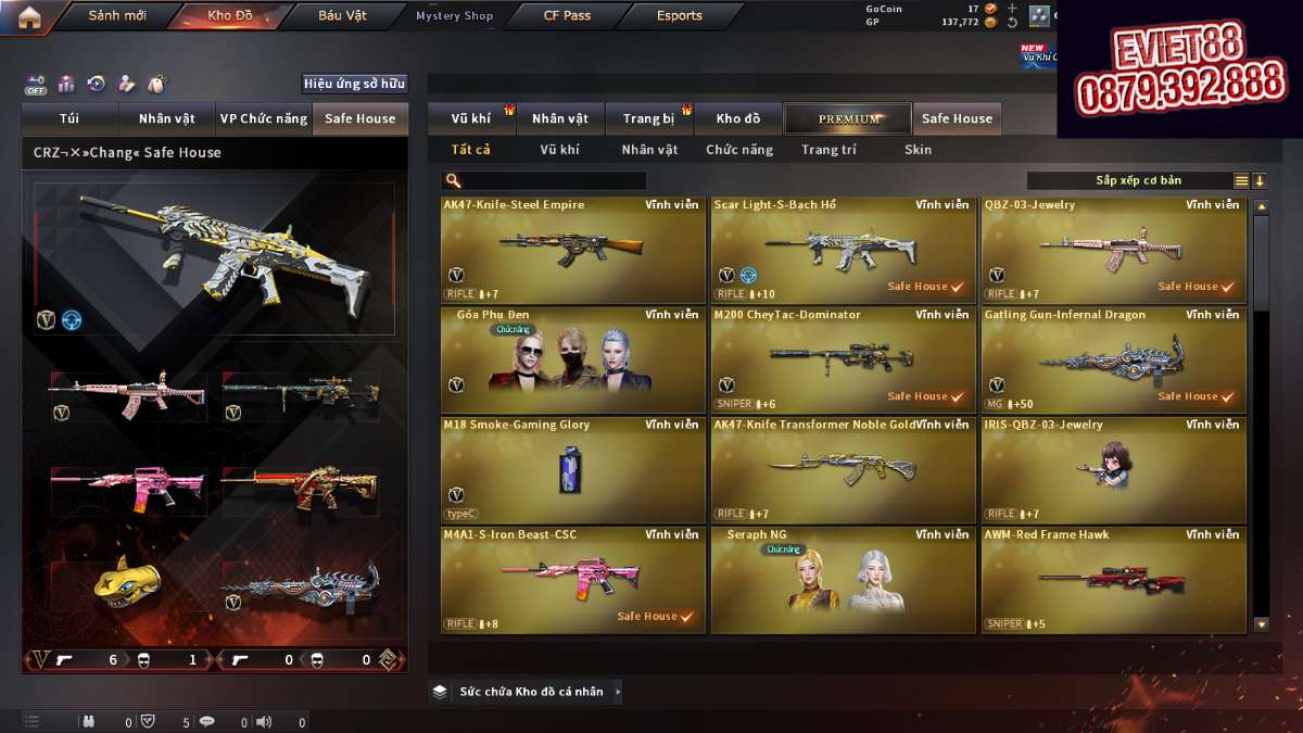 shop acc cf uy tin gia re